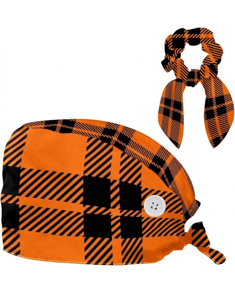 Halloween Pumpkin Classic Working Cap Adjustable Tie Back Hat Ponytail Holder Hair Accessories Color 4 $8.84 Skullies & Beanies