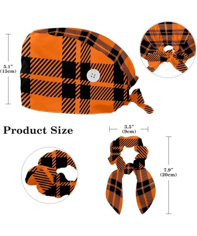 Halloween Pumpkin Classic Working Cap Adjustable Tie Back Hat Ponytail Holder Hair Accessories Color 4 $8.84 Skullies & Beanies