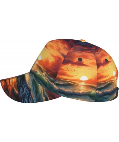 Jet Fighters Dad Golf Hats,Unisex Baseball Cap,Adjustable Polo Hat for Men Women,Sport Hat Ocean Sunset Scenery2 $13.87 Baseb...