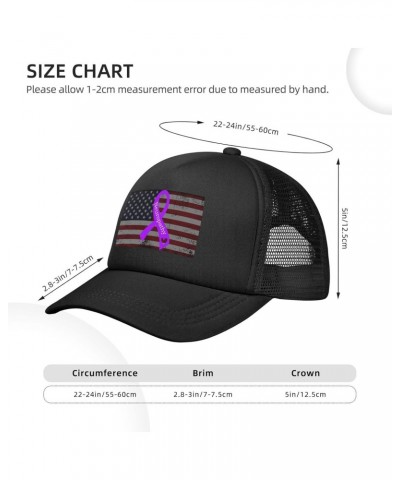 Neuropathy Awareness Purple Ribbon Baseball Cap Adjustable Casual Mesh Hats Duck Tongue Hat for Womens Men 13 $8.78 Baseball ...