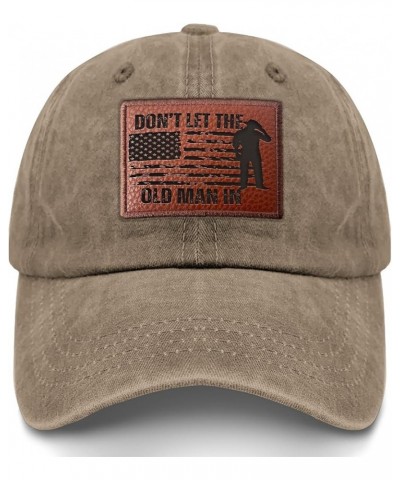 Don't Let The Old Man in Golf Hat Retro Summer Hat Gifts for Women Who Like Engraved,Cycling Caps Suitable for Pigment Khaki ...