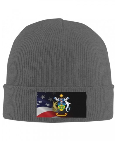 Coat of Arms Solomon Islands Cozy Knitted Beanie Hat - Stylish Winter Headwear Acrylic Ideal for All Ages Deep Heather $14.10...