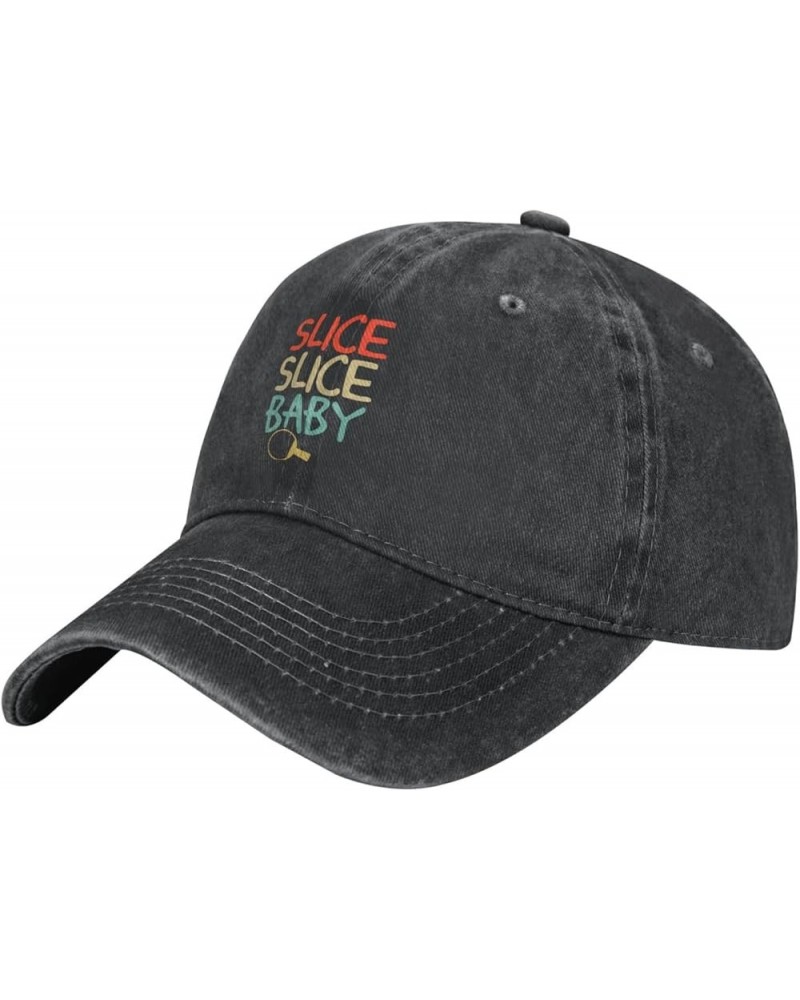 Slice Slice Baby Retro Baseball Cap for Women Men Baseball Hat Golf Dad Hats Black $12.07 Baseball Caps