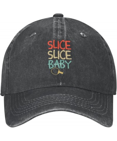 Slice Slice Baby Retro Baseball Cap for Women Men Baseball Hat Golf Dad Hats Black $12.07 Baseball Caps