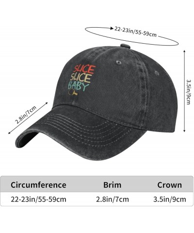 Slice Slice Baby Retro Baseball Cap for Women Men Baseball Hat Golf Dad Hats Black $12.07 Baseball Caps