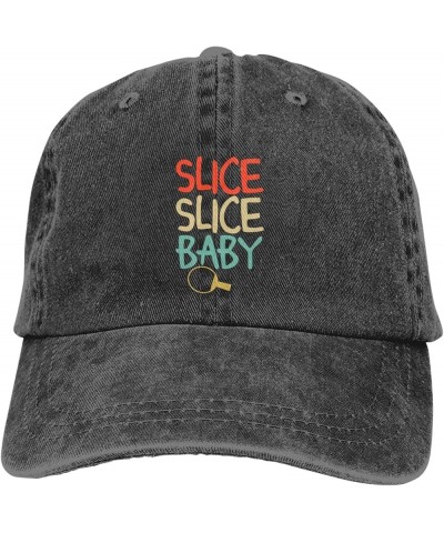 Slice Slice Baby Retro Baseball Cap for Women Men Baseball Hat Golf Dad Hats Black $12.07 Baseball Caps