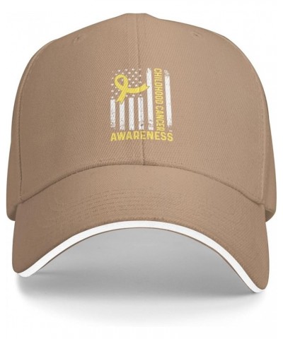 Childhood Cancer Awareness Baseball Cap Casual Men Womans Cowboy Hats Washable Adjusting Trucker Hat Natural $13.95 Baseball ...