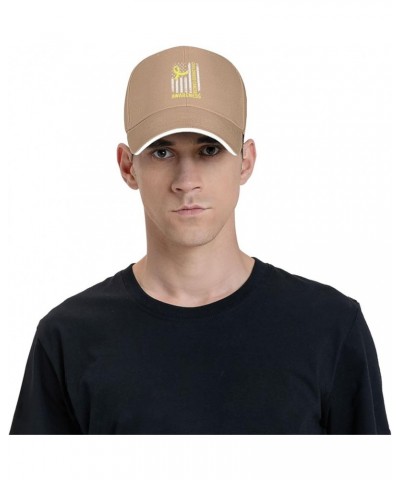 Childhood Cancer Awareness Baseball Cap Casual Men Womans Cowboy Hats Washable Adjusting Trucker Hat Natural $13.95 Baseball ...