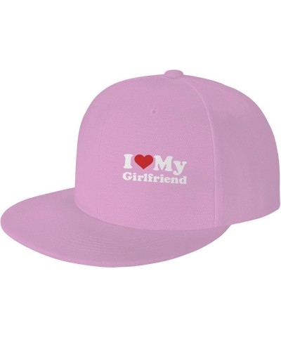 I Love My Girlfriend Funny I Heart My Girlfriend Baseball Cap Men Trucker Hat Women Dad Hat Sun Hat Ponytail Hat Black Pink $...