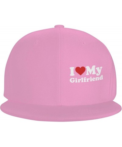 I Love My Girlfriend Funny I Heart My Girlfriend Baseball Cap Men Trucker Hat Women Dad Hat Sun Hat Ponytail Hat Black Pink $...