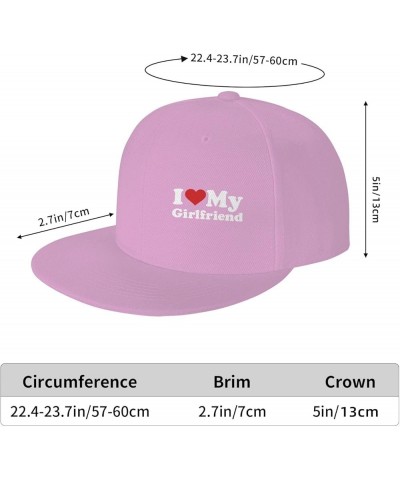 I Love My Girlfriend Funny I Heart My Girlfriend Baseball Cap Men Trucker Hat Women Dad Hat Sun Hat Ponytail Hat Black Pink $...