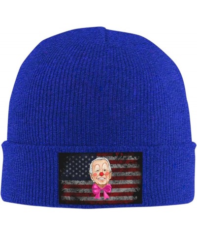 Joe Biden The Clown Cozy Knitted Hat for Winter - Warm Comfort Black Blue $11.94 Skullies & Beanies