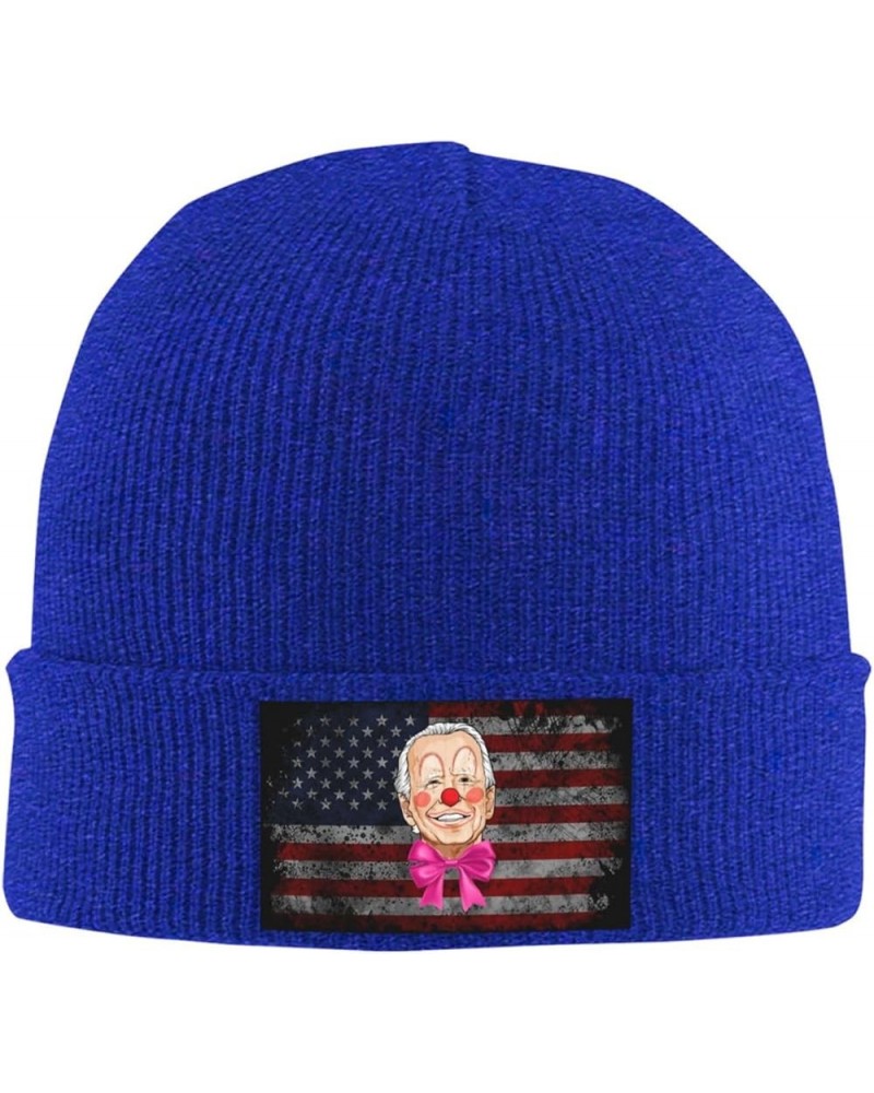 Joe Biden The Clown Cozy Knitted Hat for Winter - Warm Comfort Black Blue $11.94 Skullies & Beanies