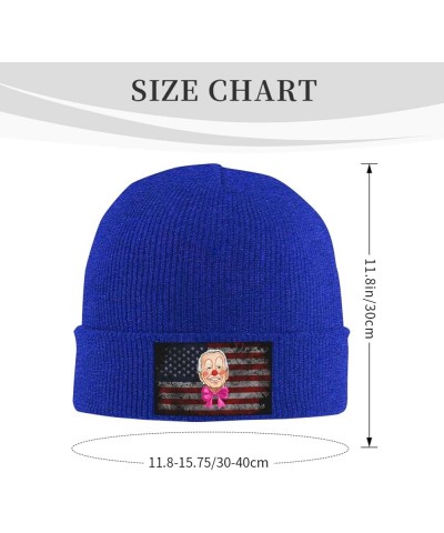 Joe Biden The Clown Cozy Knitted Hat for Winter - Warm Comfort Black Blue $11.94 Skullies & Beanies