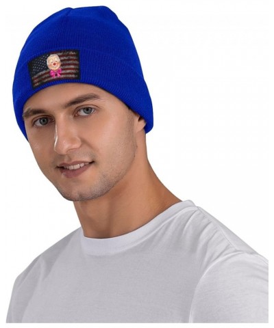 Joe Biden The Clown Cozy Knitted Hat for Winter - Warm Comfort Black Blue $11.94 Skullies & Beanies