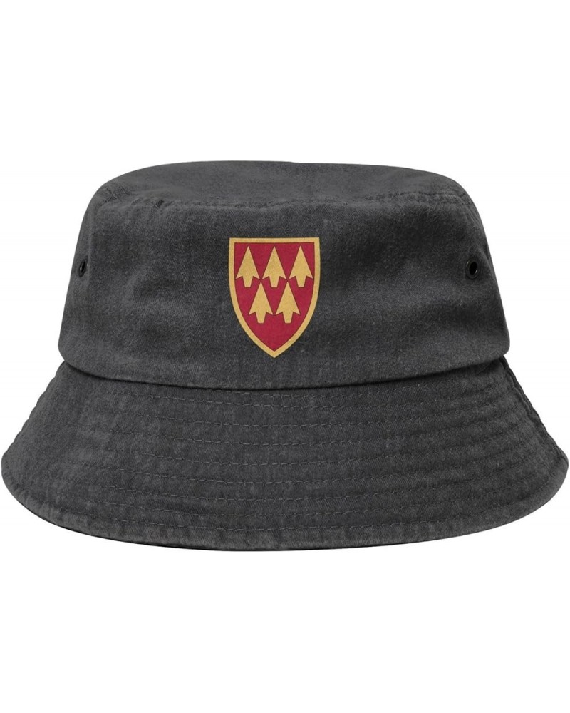 32nd Army Air and Missile Defense Command Bucket Hat for Men Women Outdoor Washed Cotton Sun Hats Travel Beach Hat Black $12....