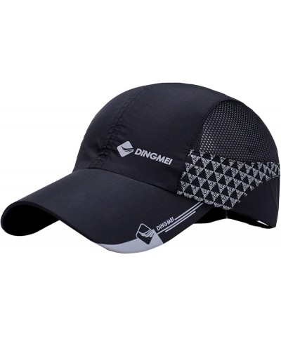 Baseball Cap for Men Women Adjustable Breathable Caps Distressed Dad Hat for Golf Cycling Running Fishing Black-2 $7.92 Baseb...