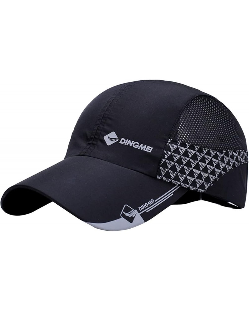 Baseball Cap for Men Women Adjustable Breathable Caps Distressed Dad Hat for Golf Cycling Running Fishing Black-2 $7.92 Baseb...