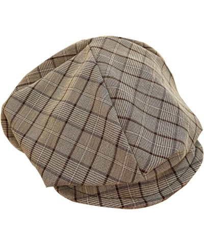 Newsboy Hats for Women Solid Plain Octagonal Newsboy Cap Men Ladies Casual Cotton Hat Winter Beret Women Painter Cap Beige $1...