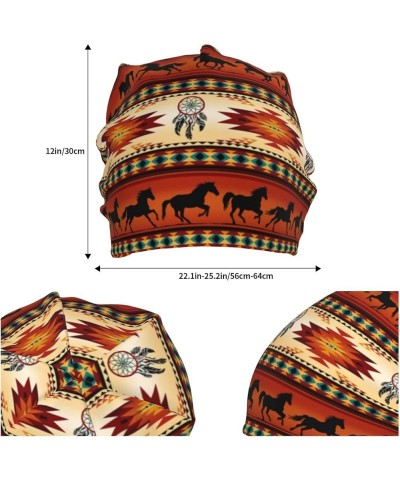 Native American Indian Beanie Hat Funny Sleep Cap Headwear Hats Neck Gaiter Headscarf for Women Men Native-a7 $11.20 Skullies...