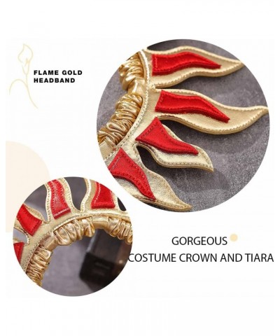 Flame Headband Red Fire Halloween Headdress Goddess Halo Headpiece Costume Hair Accessories for Women and Girls $10.18 Headbands