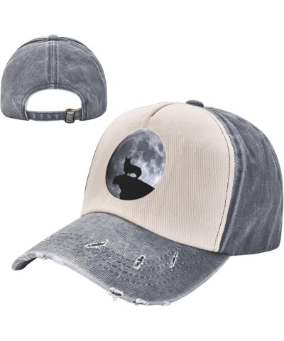 Welsh Corgi Vintage Baseball Cap, Cowboy Patchwork Wash Baseball Cap Adjustable Cotton Trucker Cap Gray Baseball Caps $9.43 B...