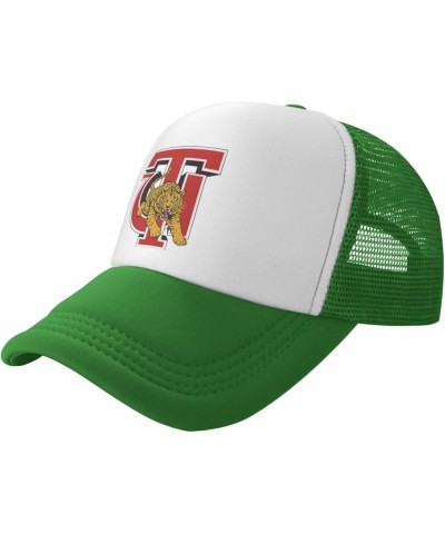 Tuskegee University Trucker Hats for Both Men and Women - Mesh Baseball Snapback Hats Green $20.64 Baseball Caps