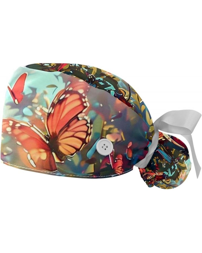 Butterfly Flower Women's and Men's Cap Working Hat One Size Multiple Color 2-Pack Color 5 $11.87 Skullies & Beanies