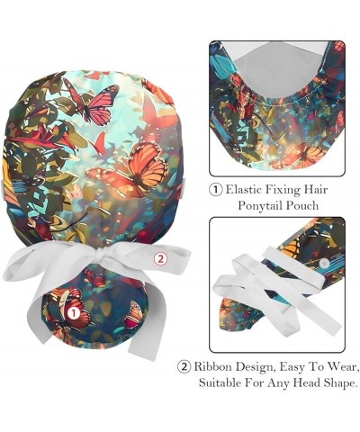 Butterfly Flower Women's and Men's Cap Working Hat One Size Multiple Color 2-Pack Color 5 $11.87 Skullies & Beanies