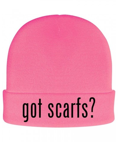 got Scarfs? - Soft Adult Beanie Cap Pink $13.61 Skullies & Beanies