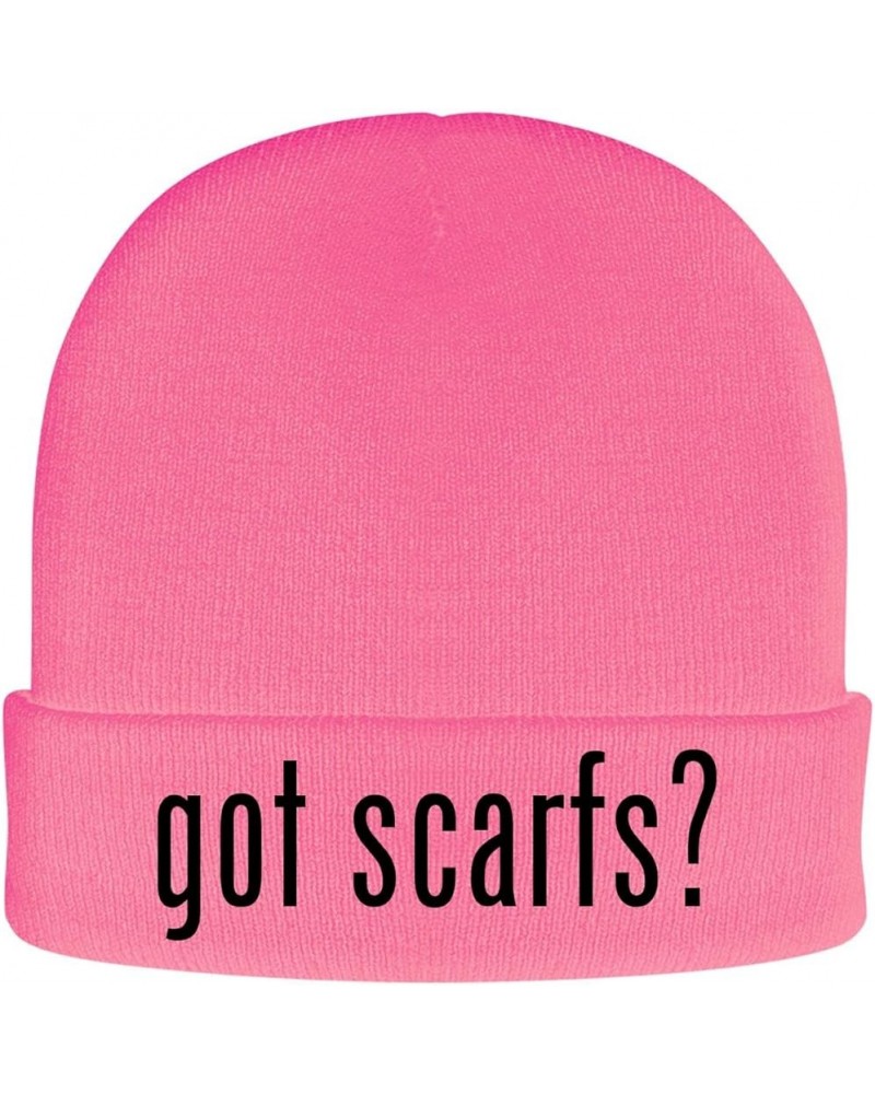 got Scarfs? - Soft Adult Beanie Cap Pink $13.61 Skullies & Beanies