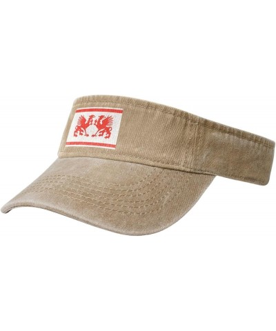 Flag of Stellingwarf Sun Visor Hats for Women Men Adjustable Sports Sun Hats Cotton Golf Cap Natural $11.09 Visors