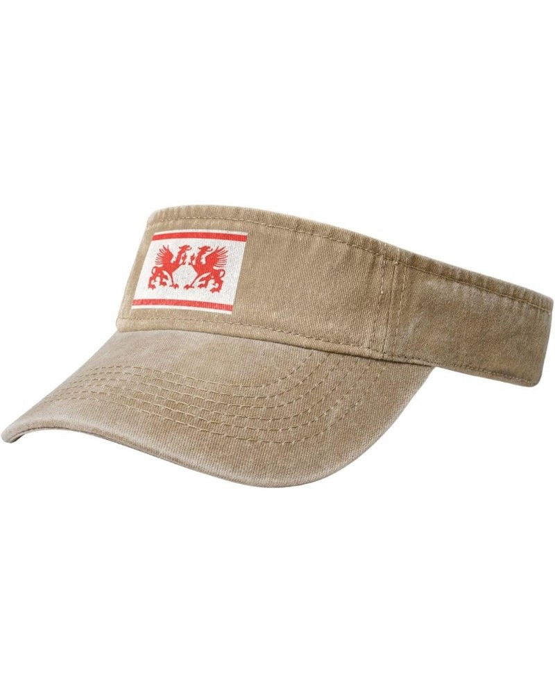 Flag of Stellingwarf Sun Visor Hats for Women Men Adjustable Sports Sun Hats Cotton Golf Cap Natural $11.09 Visors