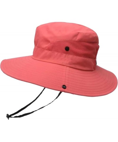 Sun Hats for Women Men Summer Hat Wide Brim Packable Cowboy Hat Hiking Fishing Hats Men's Drinking Bucket Hat Watermelon Red ...