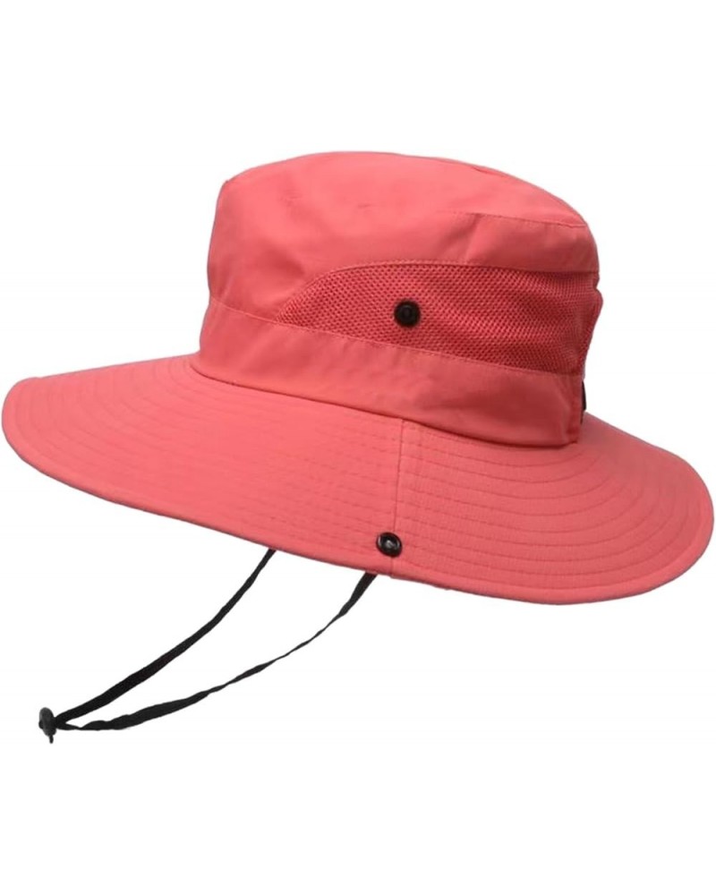 Sun Hats for Women Men Summer Hat Wide Brim Packable Cowboy Hat Hiking Fishing Hats Men's Drinking Bucket Hat Watermelon Red ...