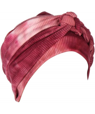 LIXIAO Turbans for Women Vintage Pre Tied Beanie Bonnet Light Comfy Soft Headscarf Caps Breathable Pretty Head Covers Wine $7...