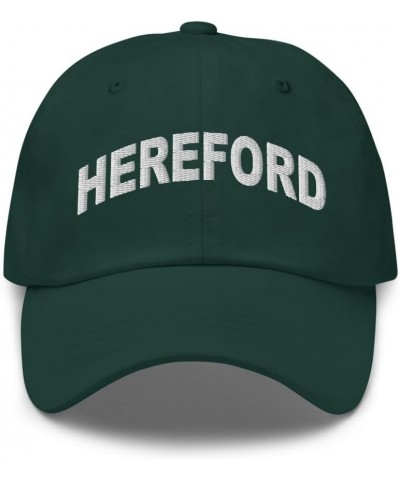 Hereford Pennsylvania Hat Hereford PA Cap Embroidered Dad Hat Adjustable Strap Closure Unisex Spruce $21.99 Baseball Caps