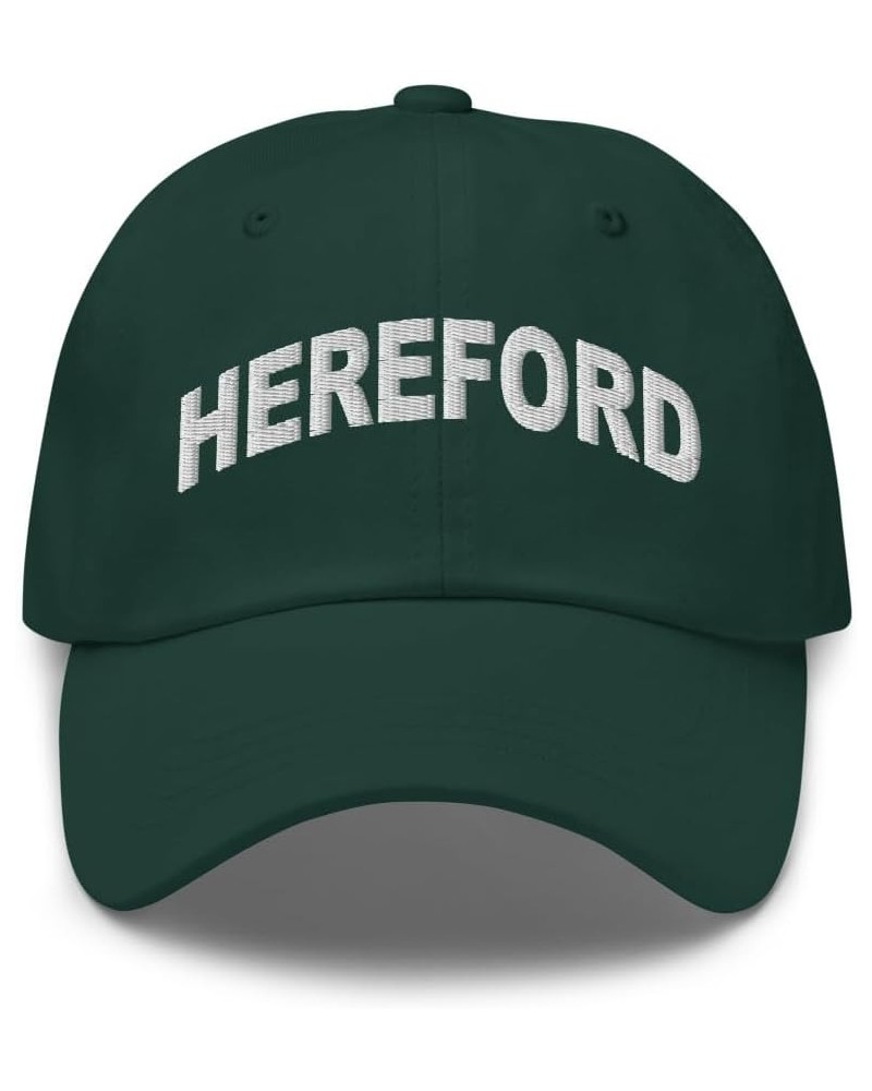 Hereford Pennsylvania Hat Hereford PA Cap Embroidered Dad Hat Adjustable Strap Closure Unisex Spruce $21.99 Baseball Caps