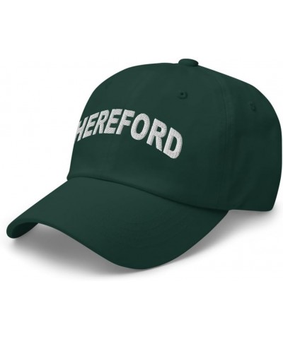 Hereford Pennsylvania Hat Hereford PA Cap Embroidered Dad Hat Adjustable Strap Closure Unisex Spruce $21.99 Baseball Caps