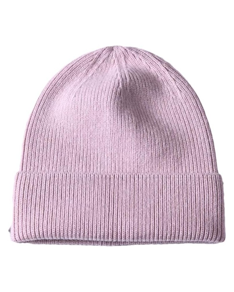 Knitted Beanie Hat Women Warm Spring Autumn Knitting Caps Fashion Ladies Striped Skullies Hats Blush $18.39 Skullies & Beanies