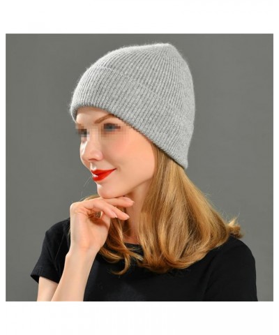 Knitted Beanie Hat Women Warm Spring Autumn Knitting Caps Fashion Ladies Striped Skullies Hats Blush $18.39 Skullies & Beanies