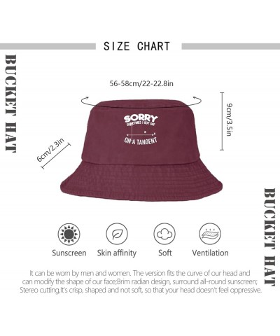 Sometimes I go Off on a Tangent Bucket Hats Bucket Hat Vintage Men Hat Basketball Accessories for Fishing Must Deep Rose $11....