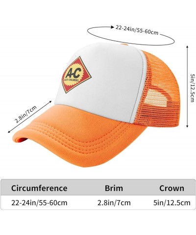 Allis Chalmers Trucker Hat Men - Mesh Baseball Snapback Cap Baseball Cap Baseball Cap Orange $10.44 Baseball Caps