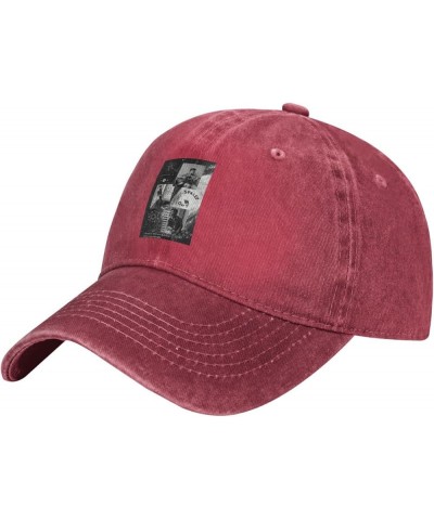 Niall Music and Horan Baseball Cap Unisex Vintage Washed Cap Adjustable Casual Denim Ball Hat Black Red $14.30 Baseball Caps