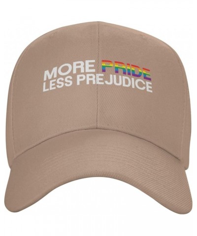 Unisex Baseball Cap More Pride Less Prejudice Classic Dad Hat Adjustable Casquette Cap Natural $9.71 Baseball Caps