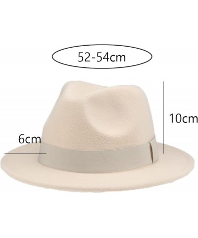 Fedora Hat Soft Trilby Trendy Panama Hats Lightweight Wide Brim Hat with Solid Color Band for Men Women Kids Beige1 $12.00 Fe...