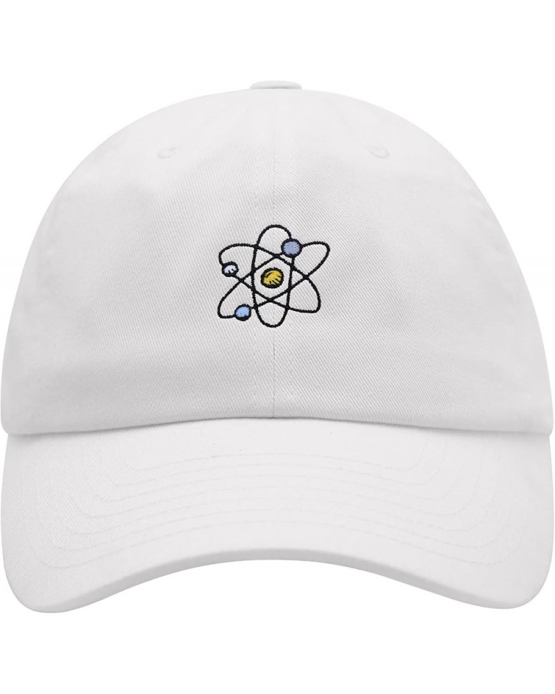 Atom Premium Dad Hat Embroidered Baseball Cap Electron Neutron White $12.24 Baseball Caps