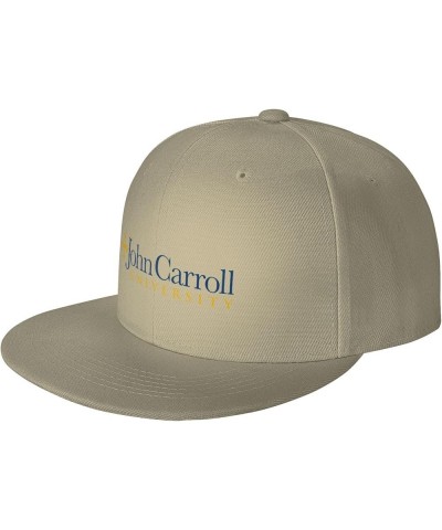 John Carroll University Logo Hats for Men Flat Bill Fitted Caps Baseball Trucker Dad Hat Natural $8.39 Baseball Caps