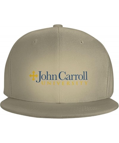 John Carroll University Logo Hats for Men Flat Bill Fitted Caps Baseball Trucker Dad Hat Natural $8.39 Baseball Caps