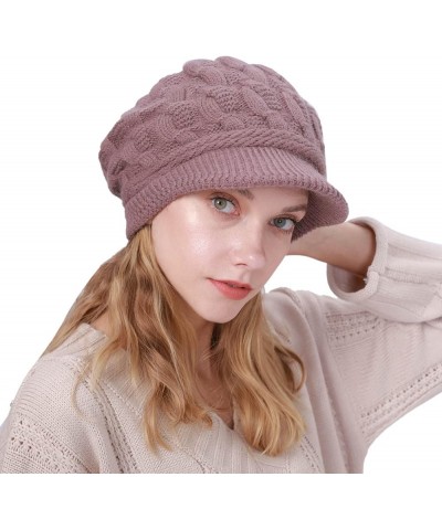 Womens Mens Winter Warm Hat Crochet Slouchy Beanie Oversized Winter Hats 2022 Printed Faux Fur Pom Knitted Caps Pp1 $9.09 Sku...